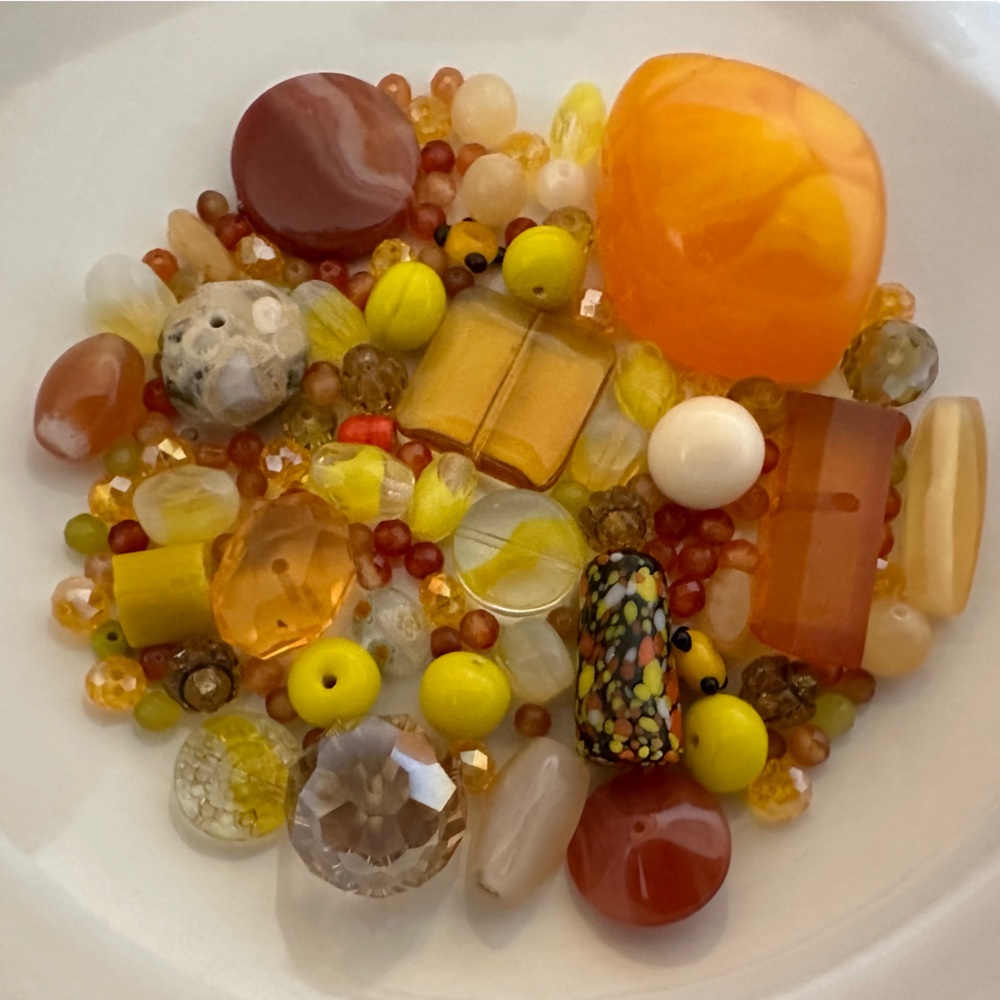 High End Yellow/Orange Bead Soup